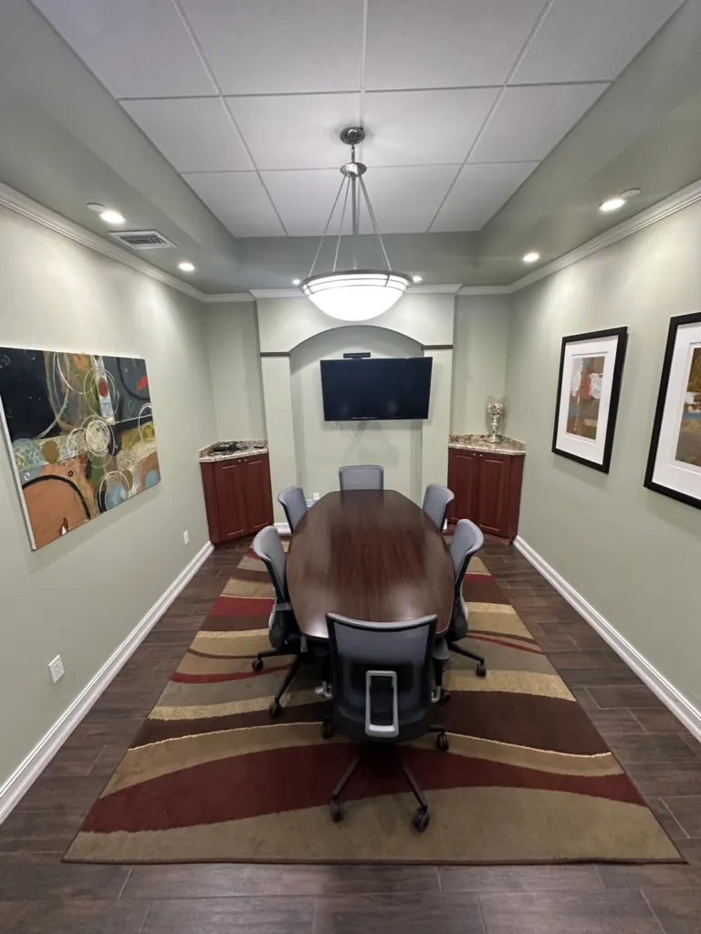 Client conference room cleaned by Casabela