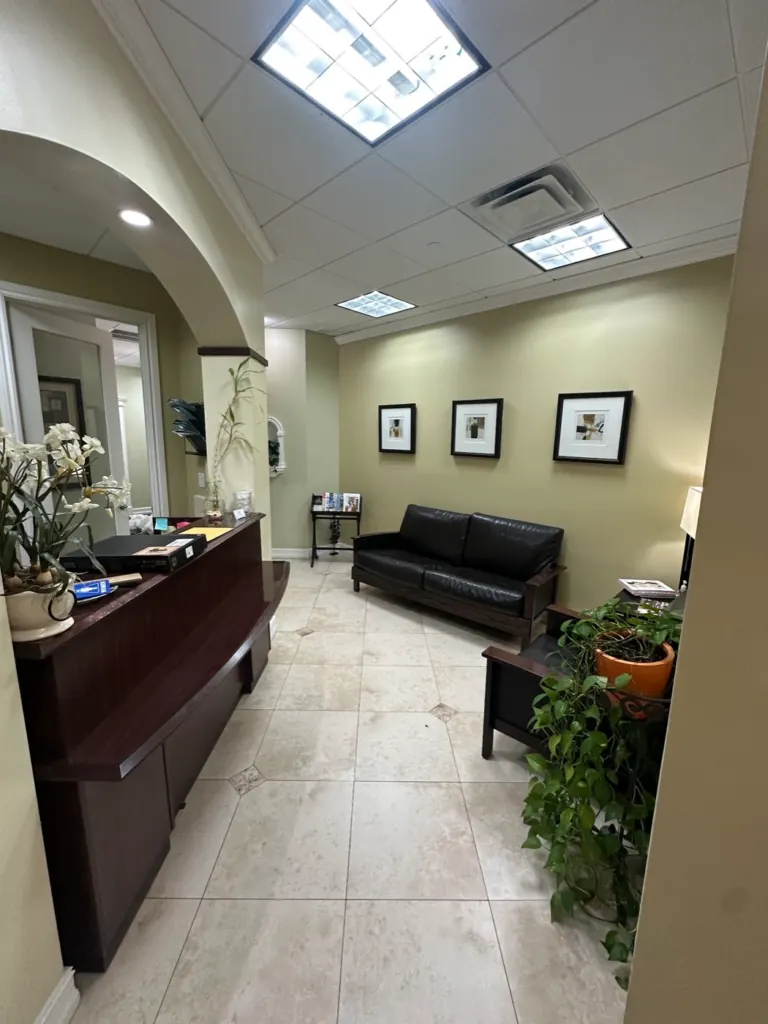 Office reception and waiting area cleaned by Casabela